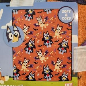 NEW Bluey Halloween Throw Blanket With Pillow